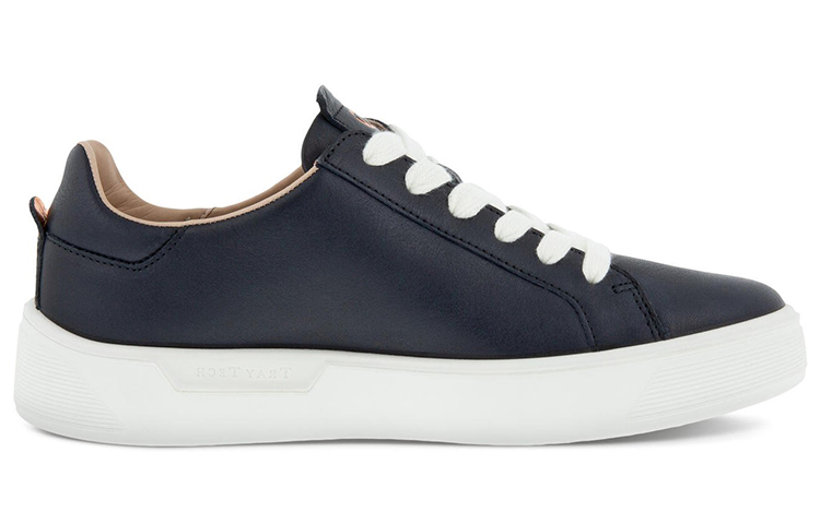 Ecco Skateboard Shoes Women's Low Top Marine Blue