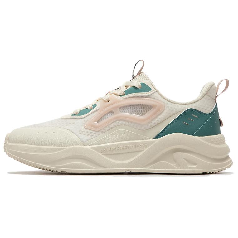 361° Wear-Resistant Slip-Resistant Low-Top Casual Shoes Women's Beige Green