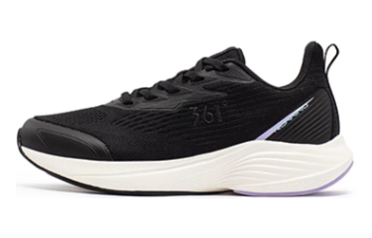 361° Abrasion Resistant Breathable Slip Resistant Low Top Running Shoes Women's Black Purple