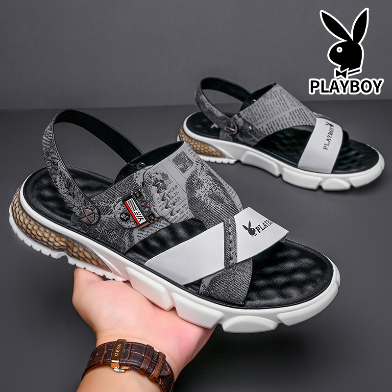 Playboy Beach Sandals Men's White купить в интернет-магазине Yoocart с быстрой доставкой по России.