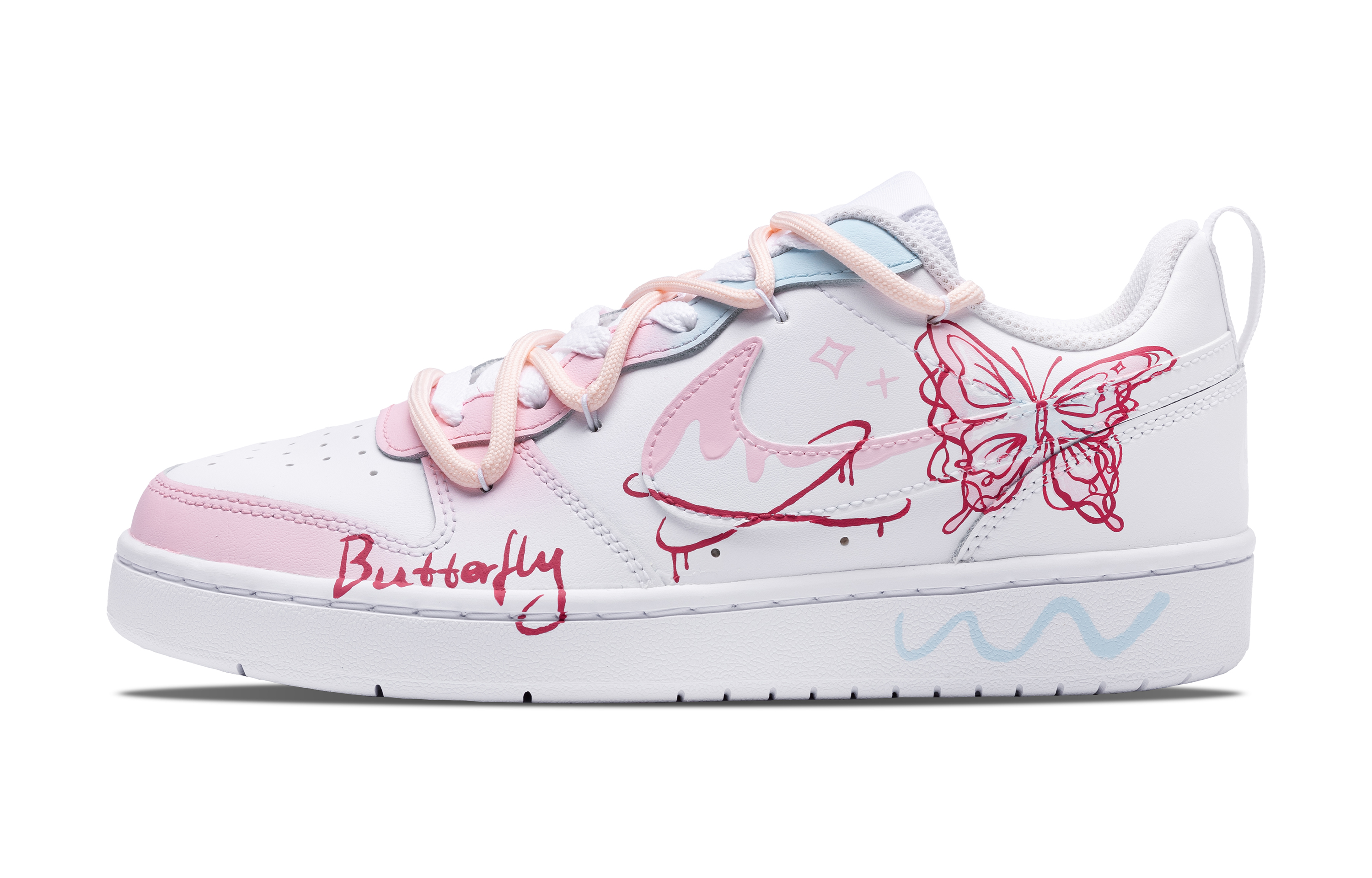 Nike Dunk Anti-Slip Wear-Resistant Low-Top Skateboard Shoes GS Pink