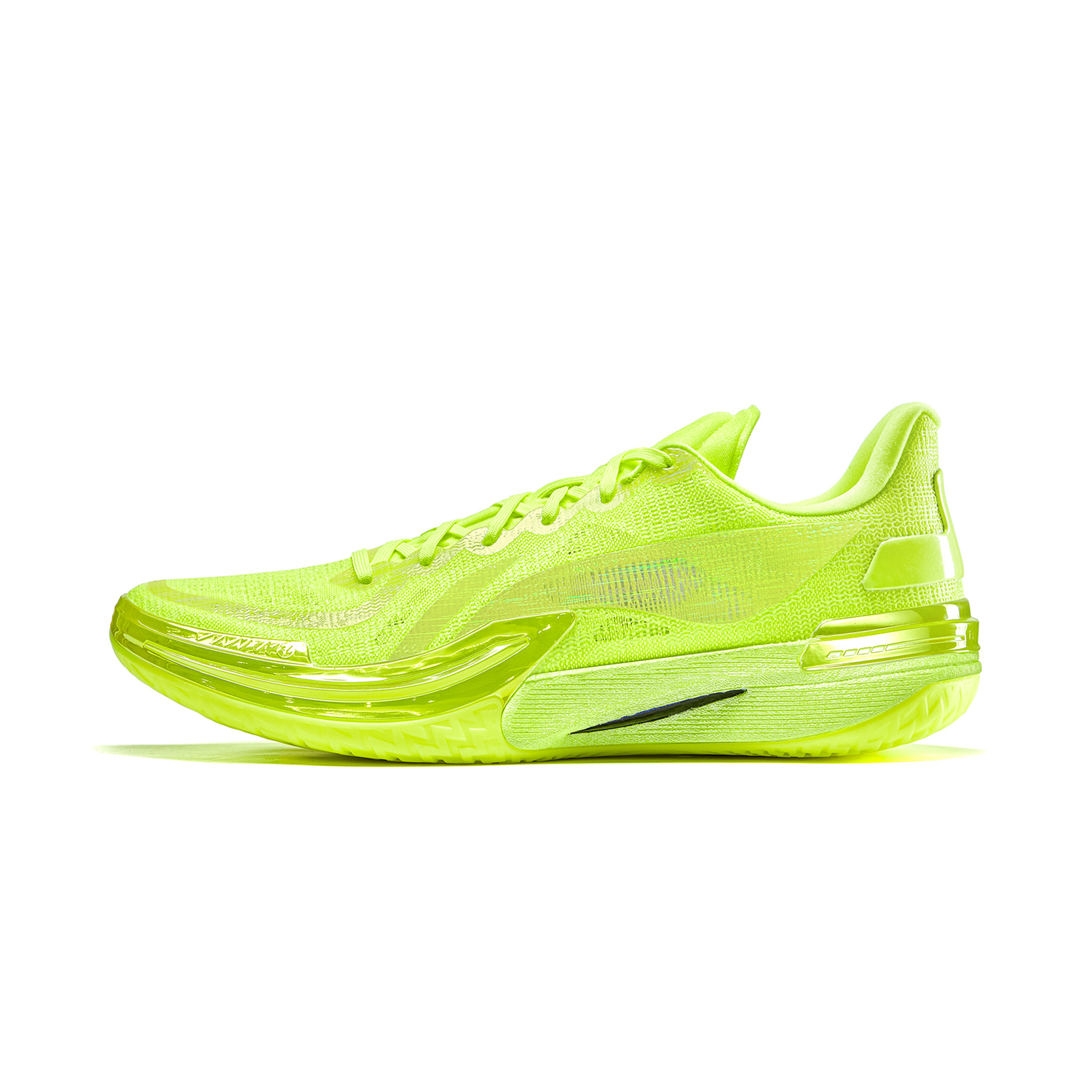 LINING Gamma Basketball Shoes Men's Low top Fluorescent Yellow Green