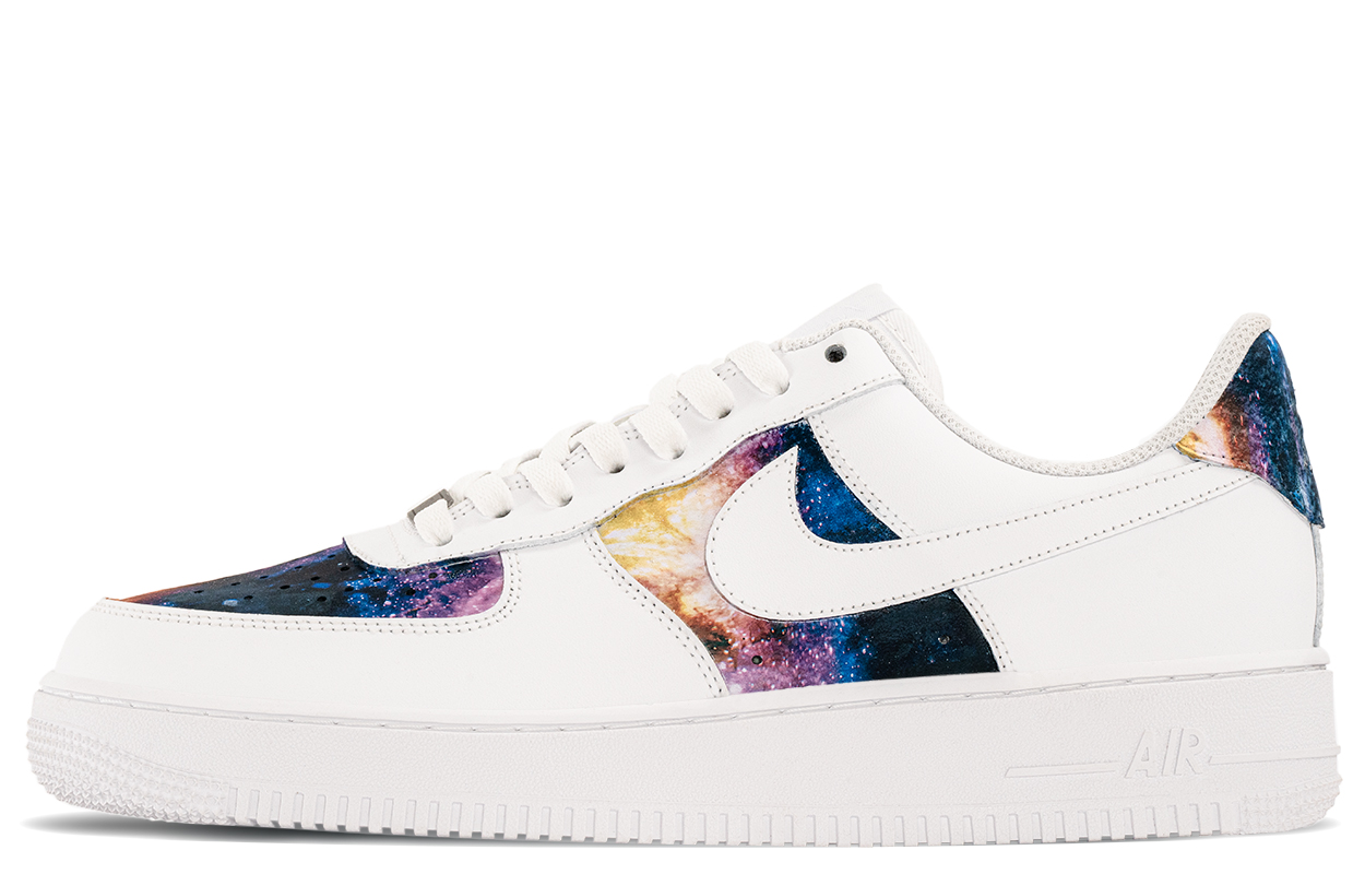 Nike Air Force 1 Abrasion Resistant Low Top Skateboard Shoes Men's Black White