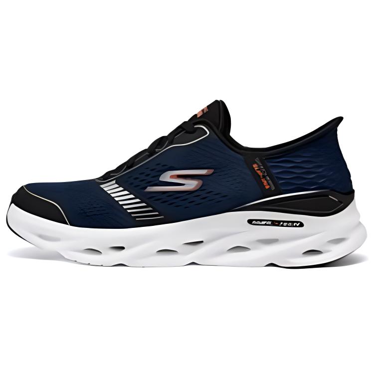 Skechers WOMEN'S GO Series Wear-Resistant Breathable Cushioning Low-Top Running Shoes Men's Navy