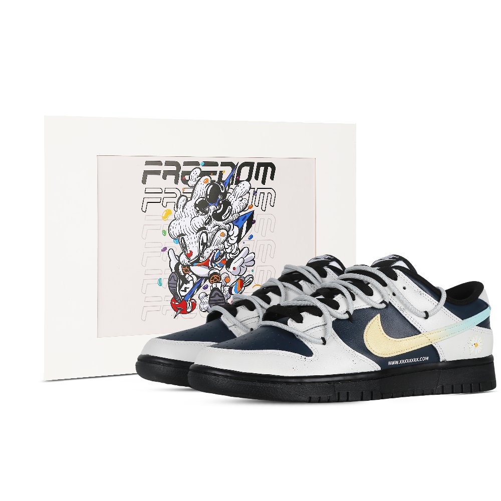 Nike Dunk Low Addictive 4.0 Low-Top Skateboard Shoes Men's Black Gray