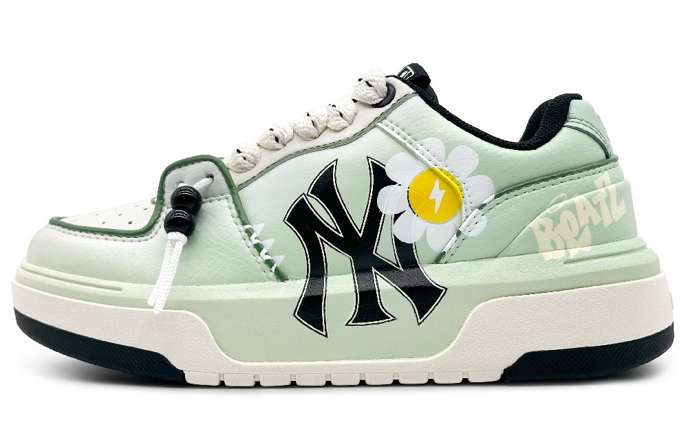 MLB Chunky Liner Wear-Resistant Height Increasing Low-Top Skateboard Shoes Unisex Green