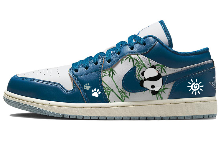 JORDAN Air JORDAN 1 Vintage Basketball Shoes Men Low Top Blue/White