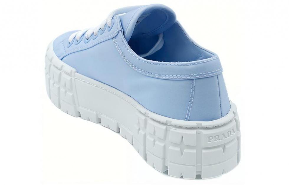 PRADA Double Wheel Re nylon Gabardine Sneakers 'Blue' Women's