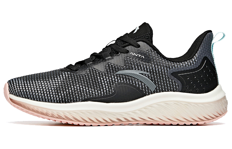 ANTA Running Shoes Women's Low-Top Black/Glacier Blue/Gray