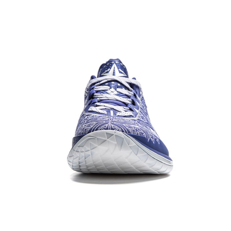 LiNing JB2 Silver Cushioned Anti-Slip And Wear-Resistant Lightweight Low-Top Basketball Shoes Men's Shadow Purple Blue