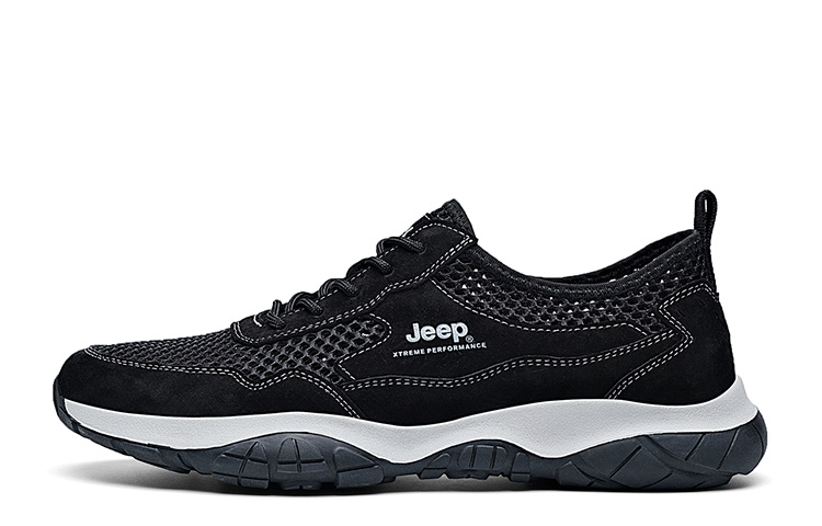 Jeep Low Top Casual Shoes Men's Black