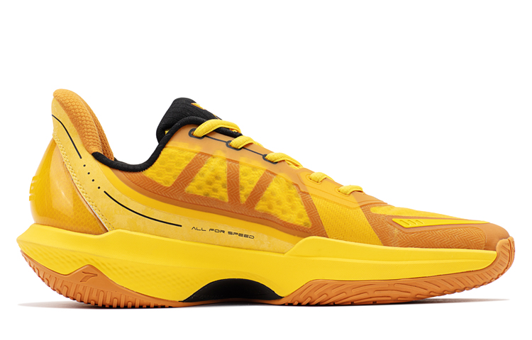 361° Big3 4.0 QUICK Basketball Shoes Men Low-Top Sunshine Yellow/Obsidian Black