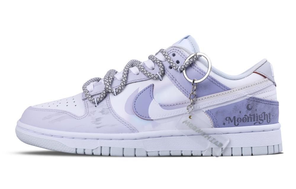 Nike Dunk Low Slip-Resistant Cushioning Wear-Resistant Balance Low-Top Skateboard Shoes Unisex Light Purple