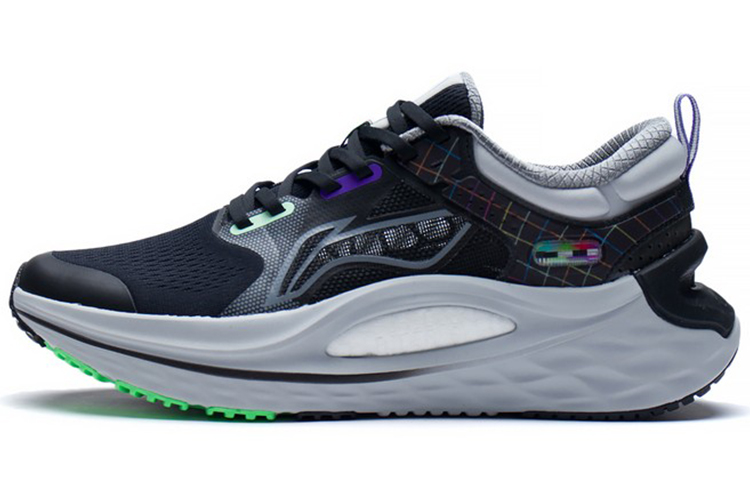 LiNing Furious Rider 6.0 Support Low Top Running Shoes Men's Black Gray