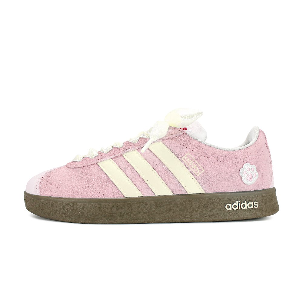 Adidas Neo VL Court 2.0 Anti Slip Wear Resistant Low Top Skateboard Shoes Unisex Yellow Pink