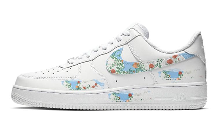 Nike Air Force 1 Anti-Slip Wear-Resistant Low-Top Skateboard Shoes Men's Pure White