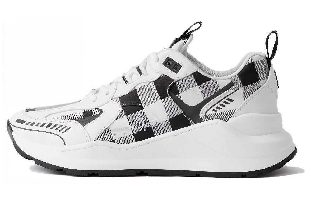 Burberry Check-pattern Leather Sneakers