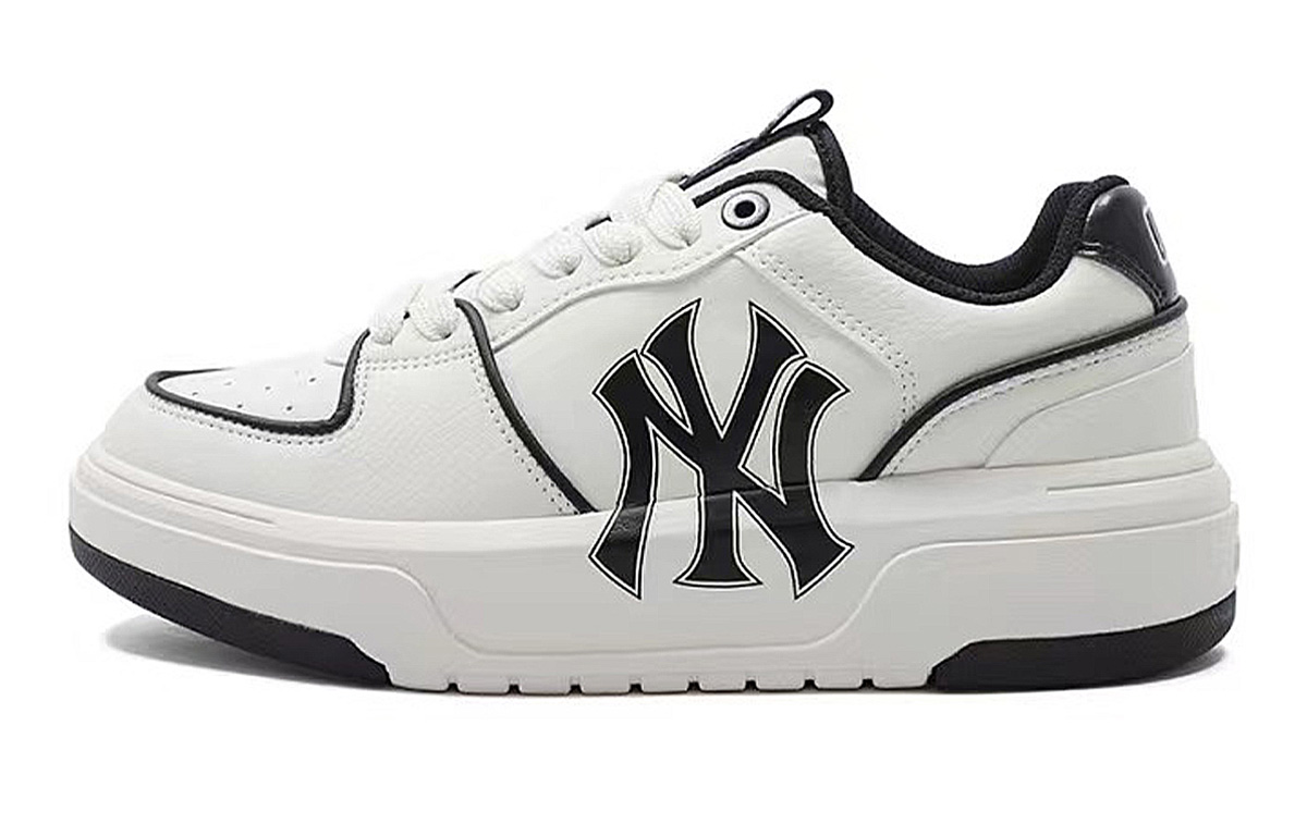 MLB Chunky Liner Impact Resistant Quick Dry Low-Top Skateboard Shoes Unisex Red White Black