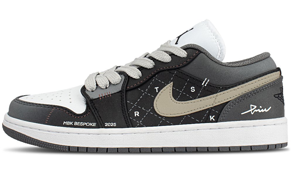 Jordan Air Jordan 1 Low Top Vintage Basketball Shoes Unisex Black