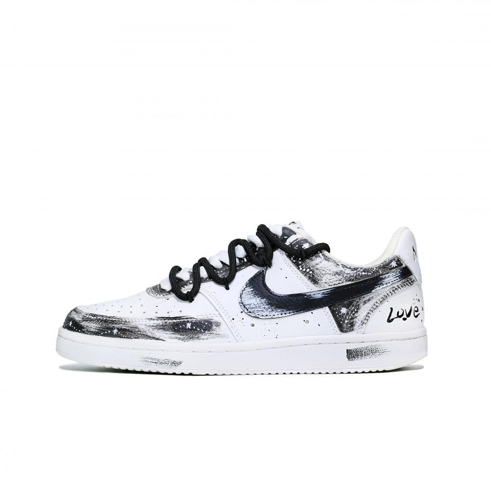 Nike Court Vision 1 Skateboard Shoes Men Low-Top Black