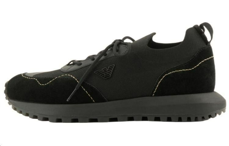 EMPORIO ARMANI Low Top Casual Shoes Men's Black