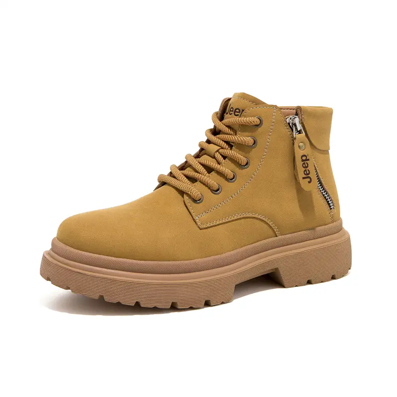 Jeep Ankle-Length Martin Boot Men's Earth Yellow
