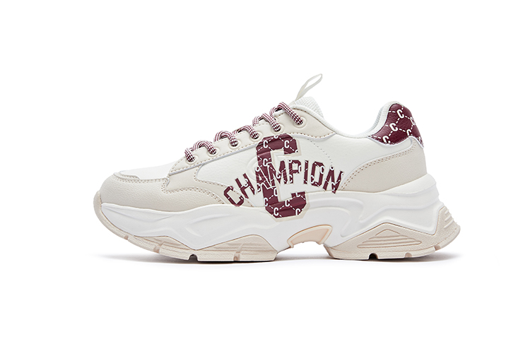 Champion Wear-Resistant Lightweight Height Increasing Chunky Sneakers Women's Light Khaki