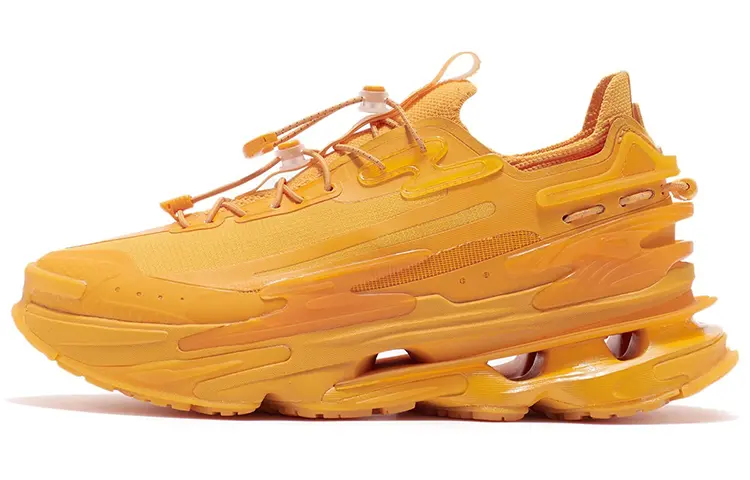 LiNing CF Tracing Goku Collection, Xingshan Low top Sports Casual Shoes Women's Mango Orange Yellow