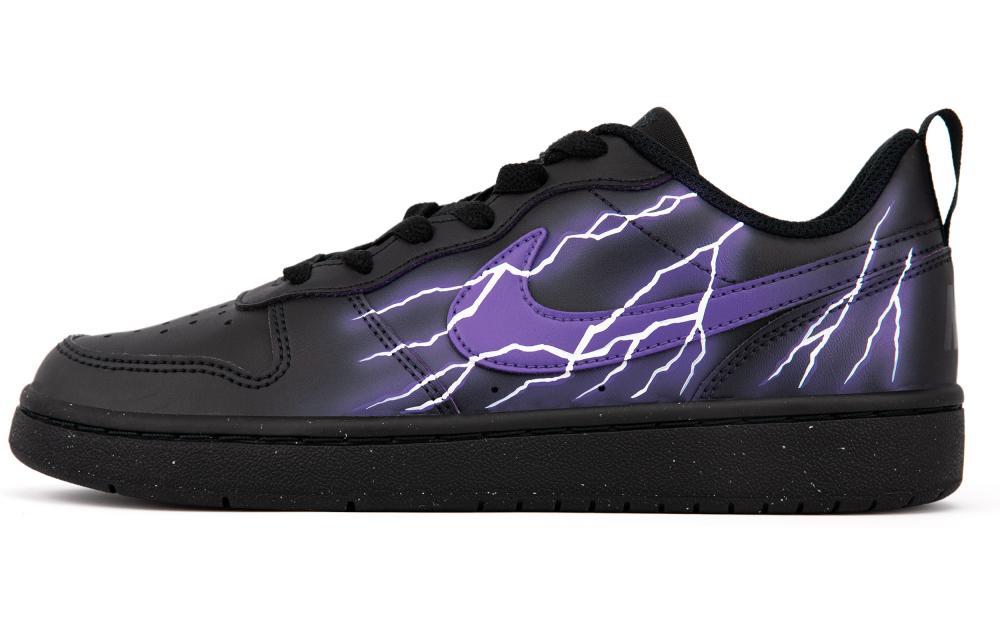 Nike Low-Top Skateboard Shoes GS Black Purple