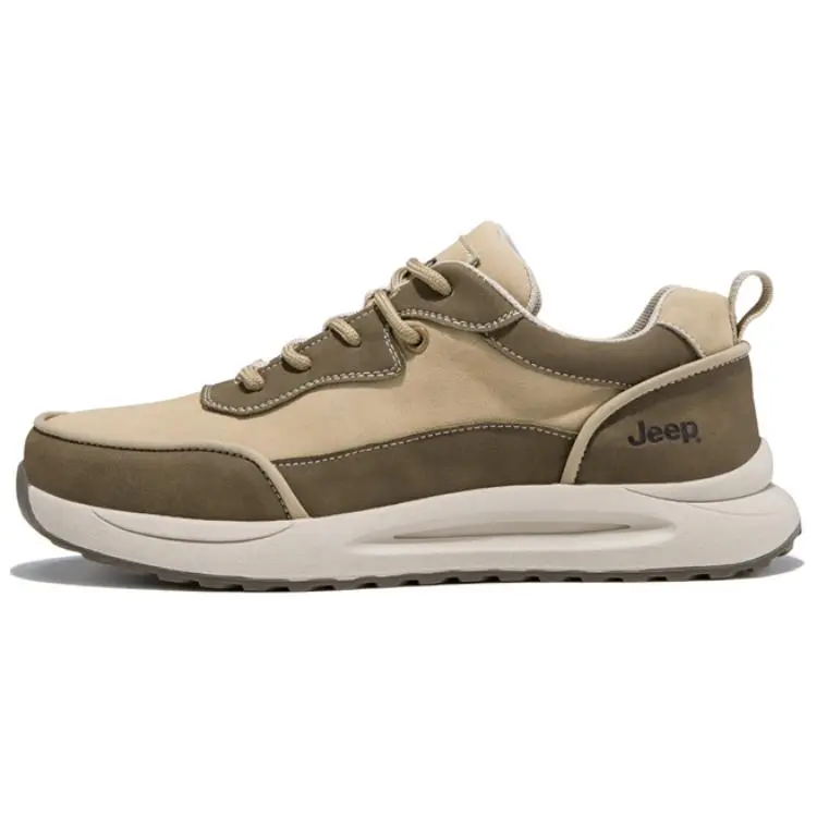 Jeep Low Top Casual Shoes Men's Khaki
