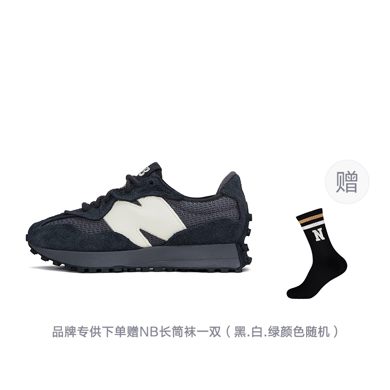 New Balance 327 Black Purple