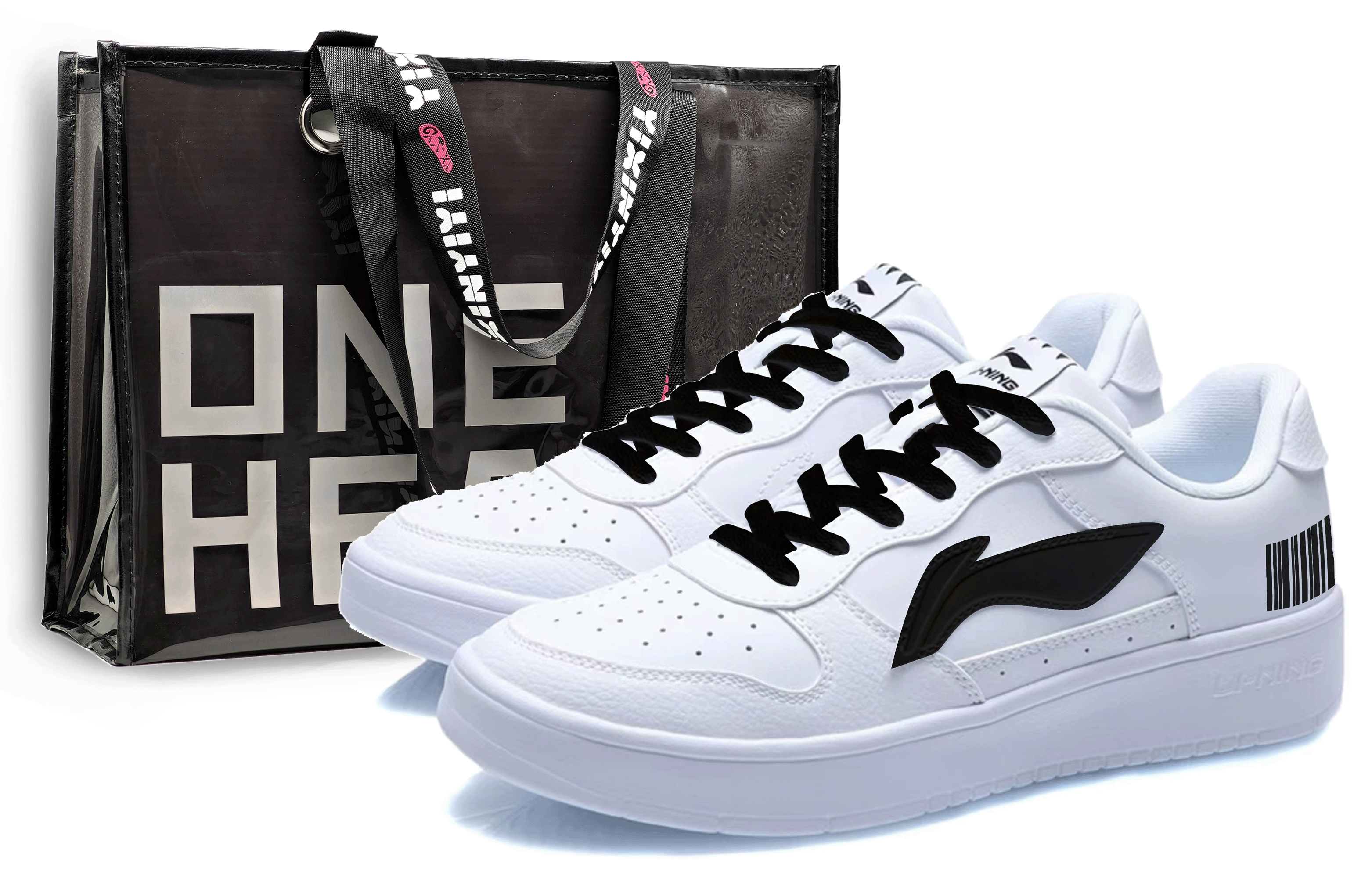LiNing Pontoon Boats Anti-Slip And Wear-Resistant Breathable Low-Top Skateboard Shoes Unisex White Black купить в интернет-магазине Yoocart с быстрой доставкой по России.