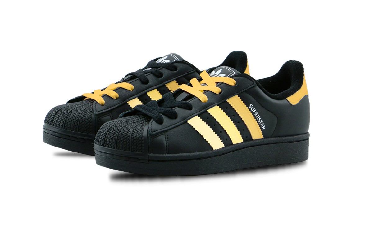 Adidas Originals Superstar 2 Anti Slip Wear Resistant Low Top Skateboard Shoes Unisex Black Yellow купить в интернет-магазине Yoocart с быстрой доставкой по России.