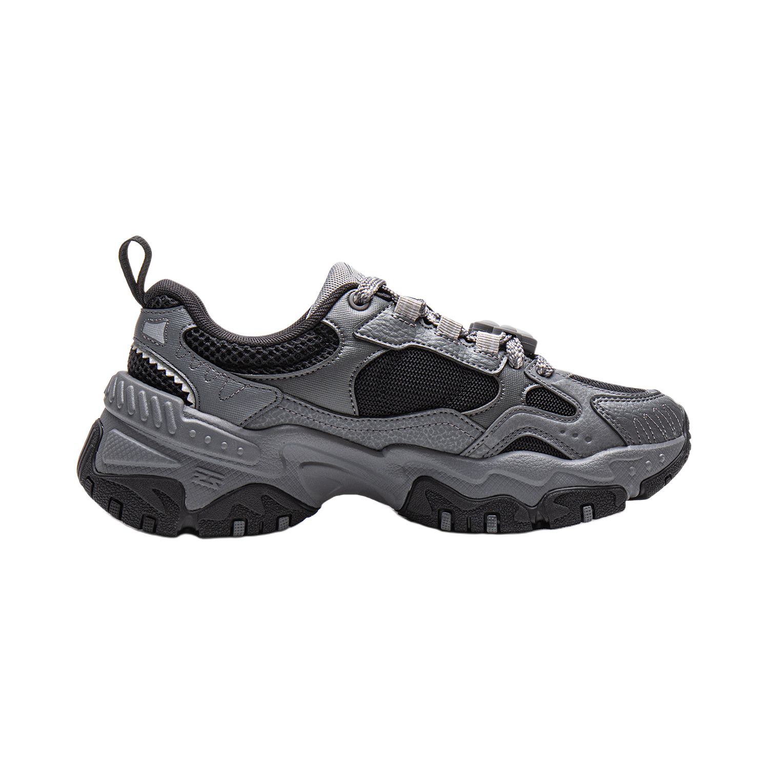 LiNing Brown Sugar Slip Resistant, Abrasion Resistant, Lightweight Low top Casual Shoes Women's Black Gray