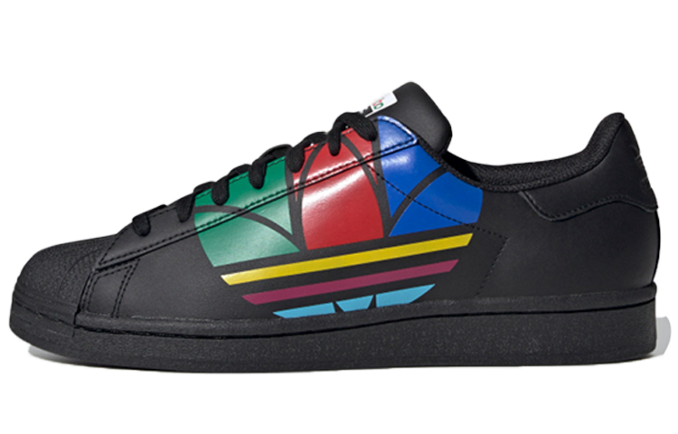 Adidas Superstar Pure 'Colorful Trefoil   Core Black'