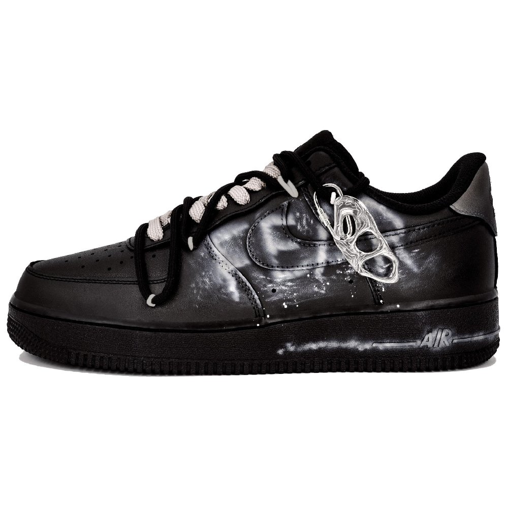 Nike Air Force 1 07 LTDZ Respect The Distance Low Top Skateboard Shoes Unisex Black