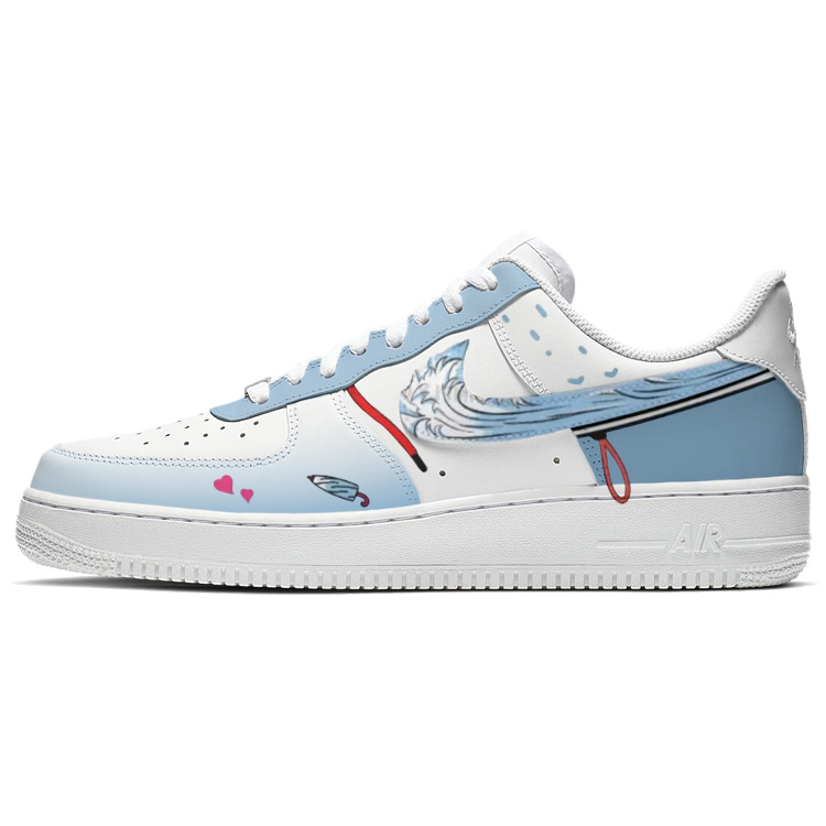 Nike Air Force 1 Skateboard Shoes Men Low Top White/Blue