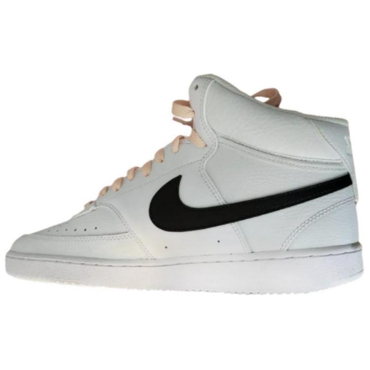 Nike Court Vision Anti Slip Wear Resistant Mid Top Skateboard Shoes Women's White