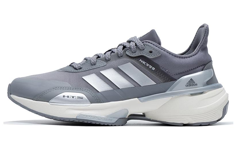 Adidas MTS Cushioning Anti-Slip And Wear-Resistant Low-Top Casual Running Shoes Unisex Gray Silver