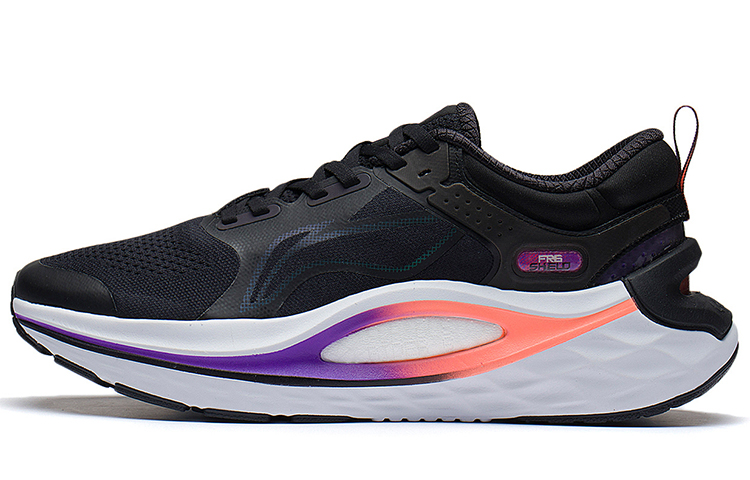 LiNing Furious Rider 6.0 Slip-Resistant Breathable Support Rebound Low-Top Running Shoes Men's Black