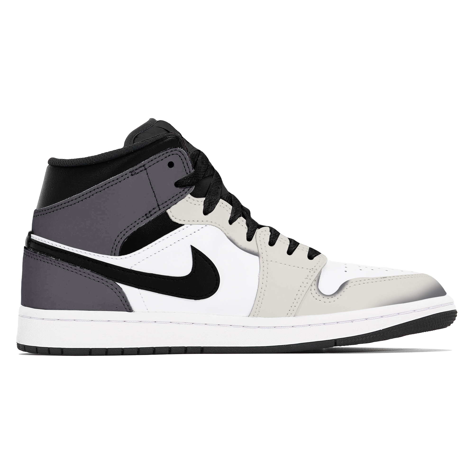 Jordan Jordan 1 Abrasion-Resistant Mid-Top Vintage Basketball Shoes Unisex Beige White Black купить в интернет-магазине Yoocart с быстрой доставкой по России.