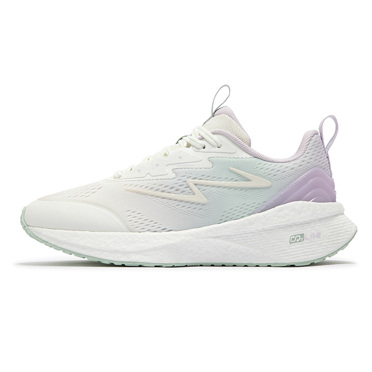 361° Popping Foam Anti Slip Wear Resistant Low Top Casual Running Shoes Women's Light Grape Purple