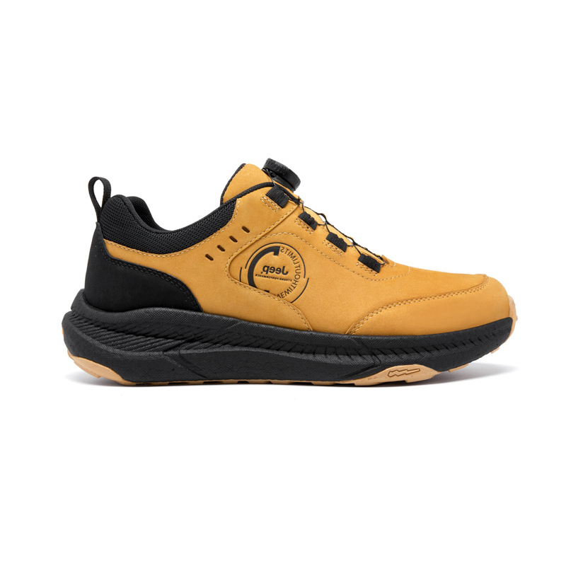 Jeep Mountaineering Hiking Shoes Men's Black Yellow купить в интернет-магазине Yoocart с быстрой доставкой по России.