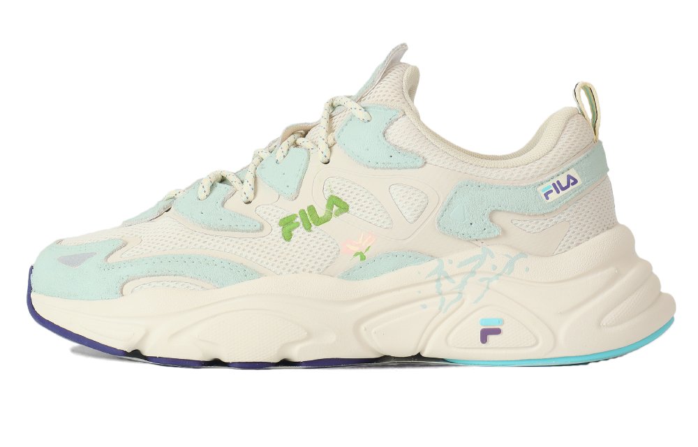 FILA Mars 1 Anti Slip Wear Resistant Low Top Casual Shoes Women's Milk Green
