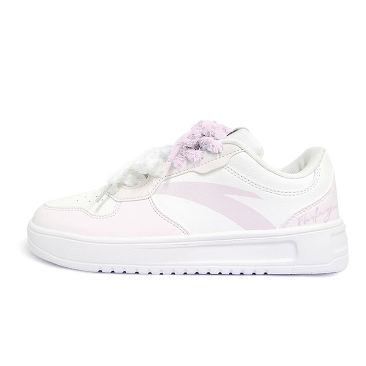 Anta Relaxed Anti Slip Wear Resistant Low Top Skateboard Shoes Unisex Pink