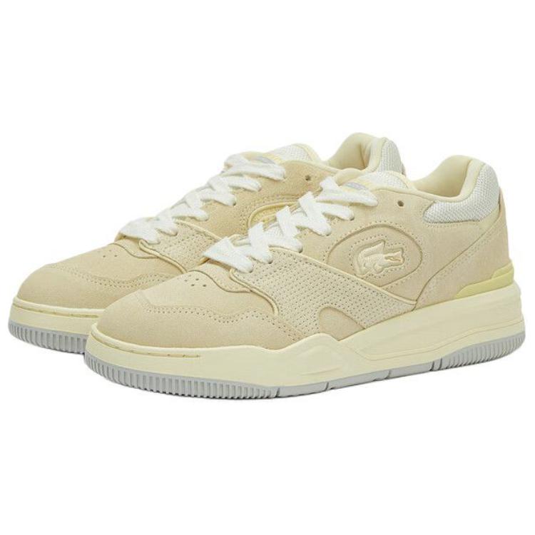 LACOSTE Low-Top Skateboard Shoes Women's Light Yellow купить в интернет-магазине Yoocart с быстрой доставкой по России.