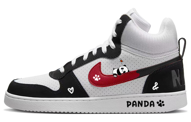 Nike Court Borough Skateboard Shoes Men's Mid top Black/White купить в интернет-магазине Yoocart с быстрой доставкой по России.