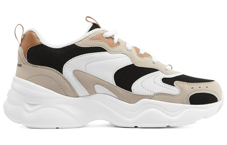 Skechers D'LITES AIRY 3.0 Low Top Casual Shoes Women's Dark Brown Light Brown