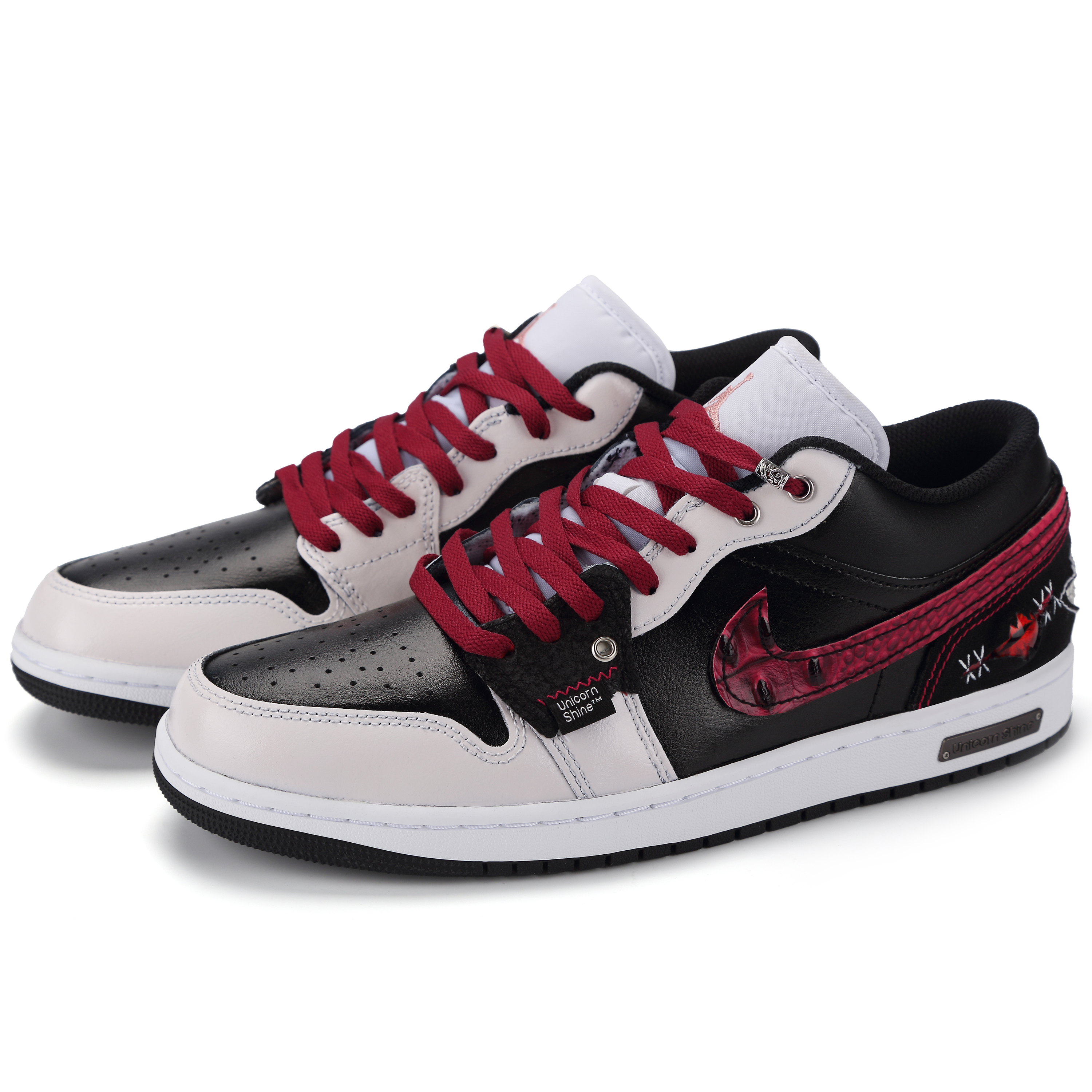 Jordan Air Jordan 1 Apocalypse Dragon Tribe Abrasion Resistant Low top Vintage Basketball Shoes Men's Black Red купить в интернет-магазине Yoocart с быстрой доставкой по России.