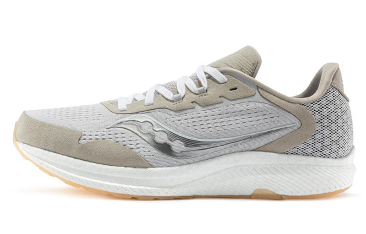 Saucony Freedom 4 Running Shoes Women's Low-Top Khaki Gray